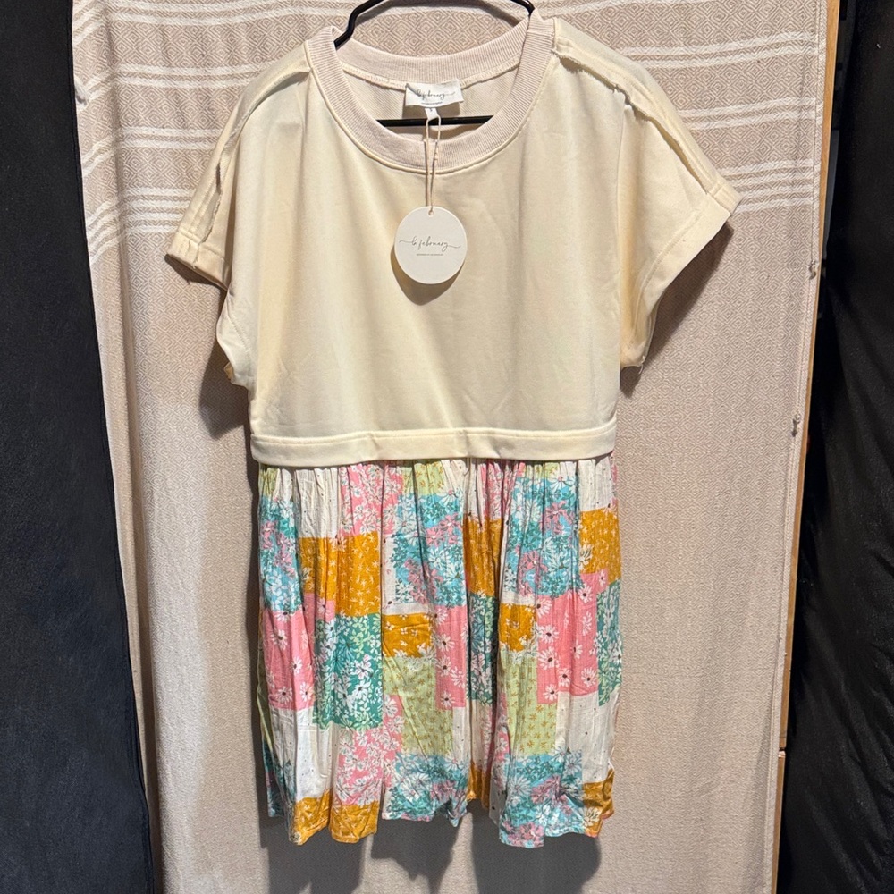 Colorful Patchwork Casual Dress